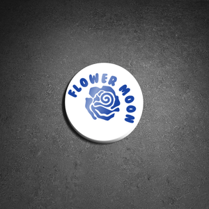 Flower Moon Vinyl Sticker